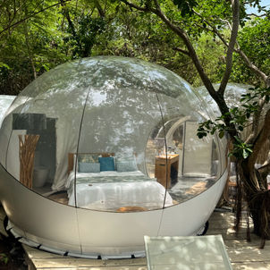 Bubble Lodge Île aux Cerfs Review with Kids: Sleeping Under the Stars on a Private Island