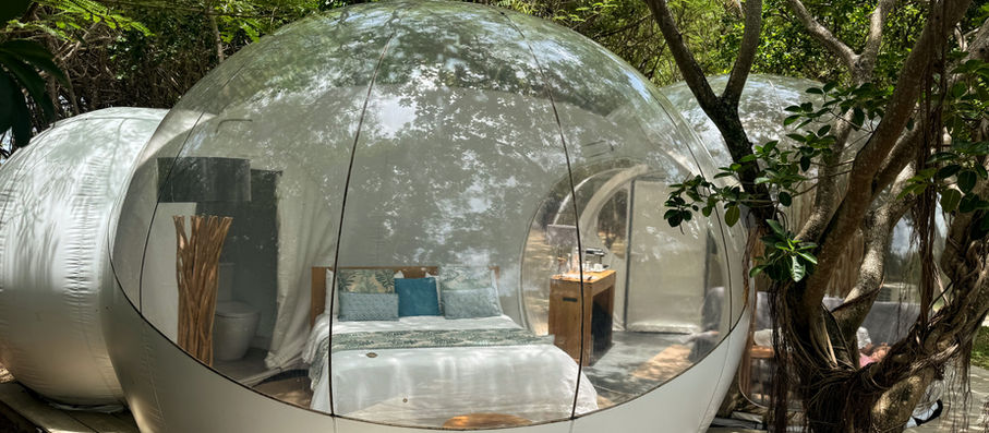 Bubble Lodge Île aux Cerfs Review with Kids: Sleeping Under the Stars on a Private Island