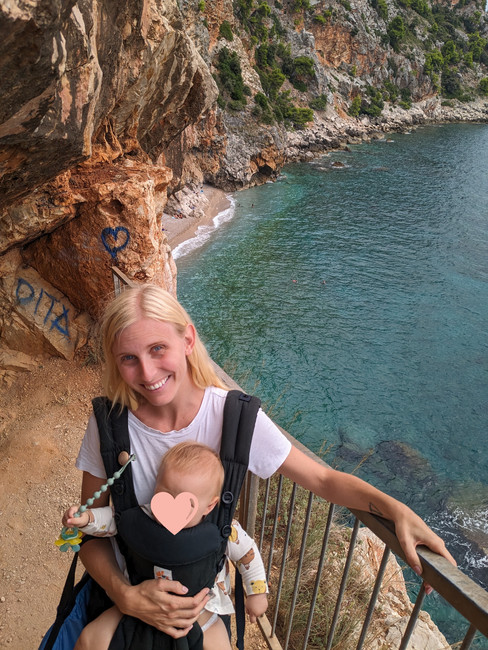 View from the path down to Pasjača Beach