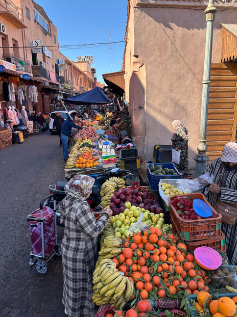 Fruit market in Kasbah, Marrakech