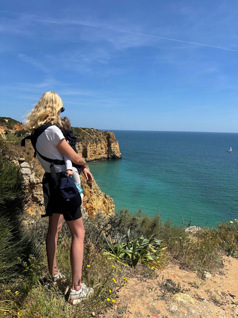 View of Praia do Canavial beach Algarve