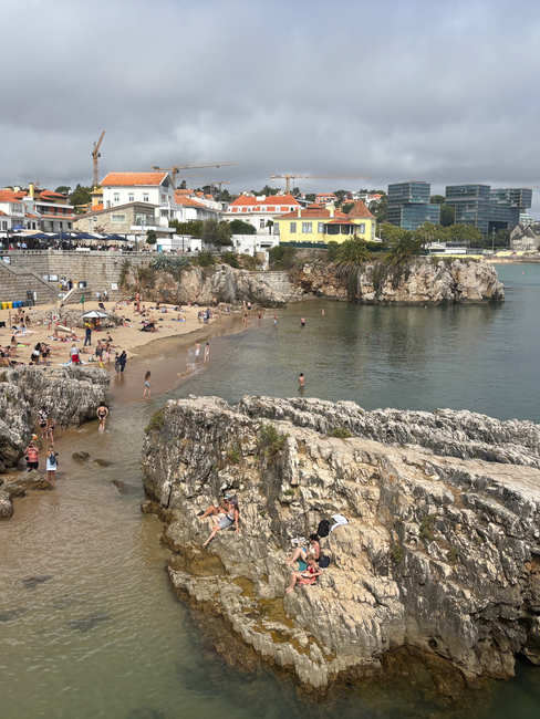 View of Cascais town beaches