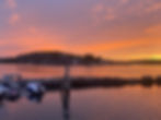sunset over the marina on styrso, Gothenburg