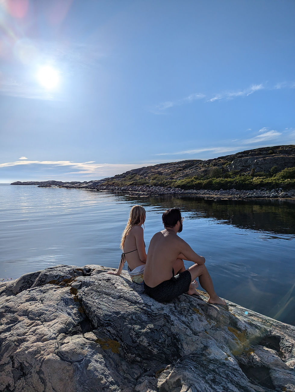 Evening swim at Styrsö Island, Gothenburg