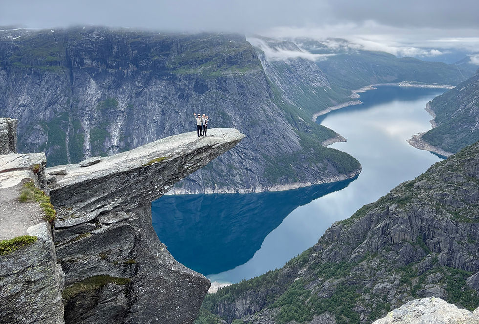 Trolltunga hike with a toddler