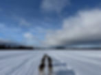 Dogsledding on Torne River, Swedish Lapland