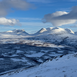 View from Mount Nuolja, Swedish Lapland