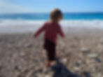 Toddler on Dhermi beach, Albania
