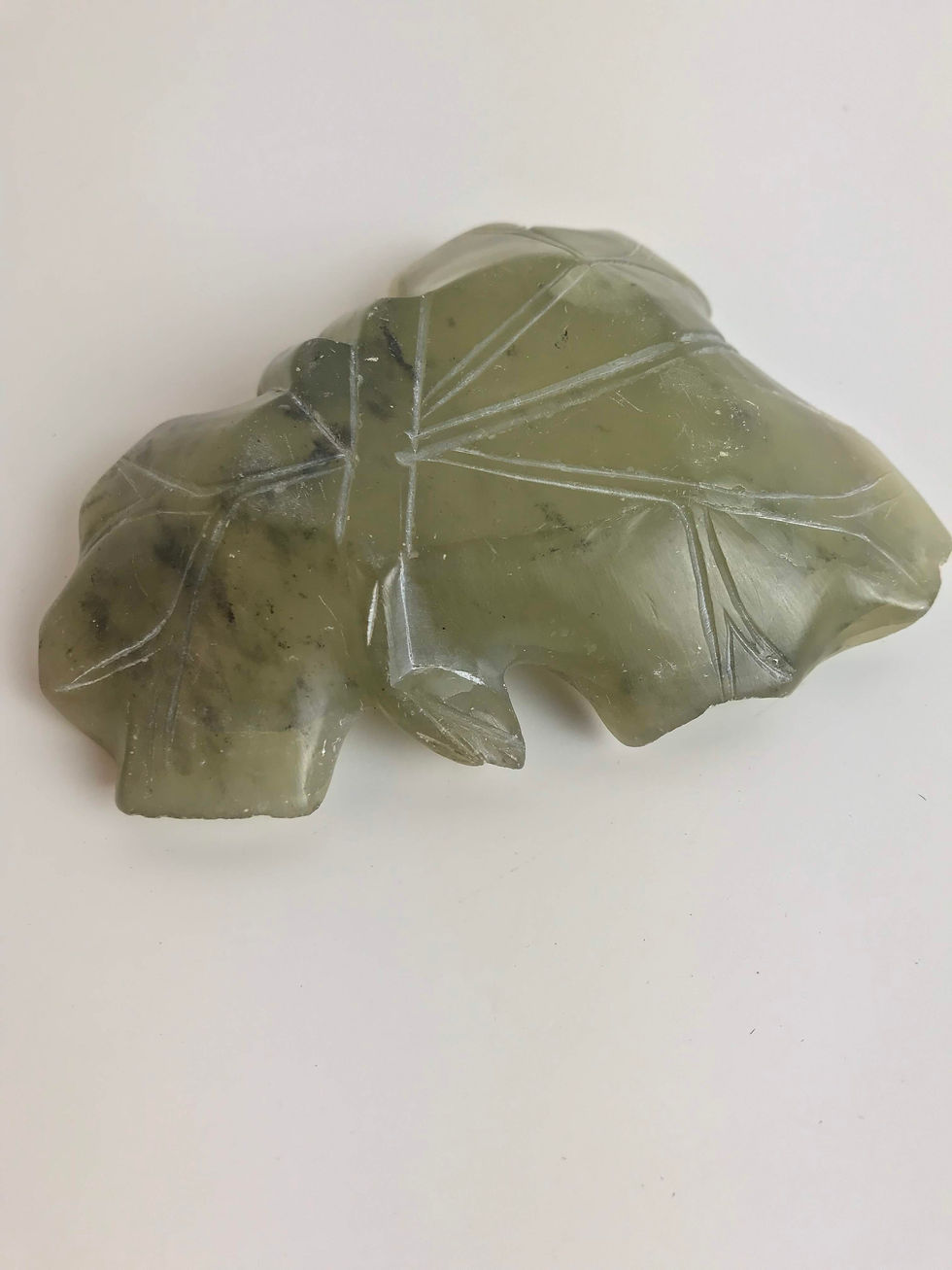 Thumbnail: 1860's Hand-carved Translucent Jade Dish