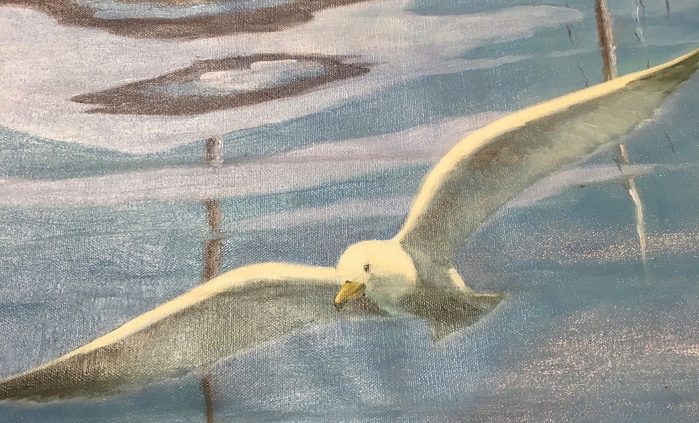 Thumbnail: E.G. Hendrick "Sea Gull" Oil on Canvas