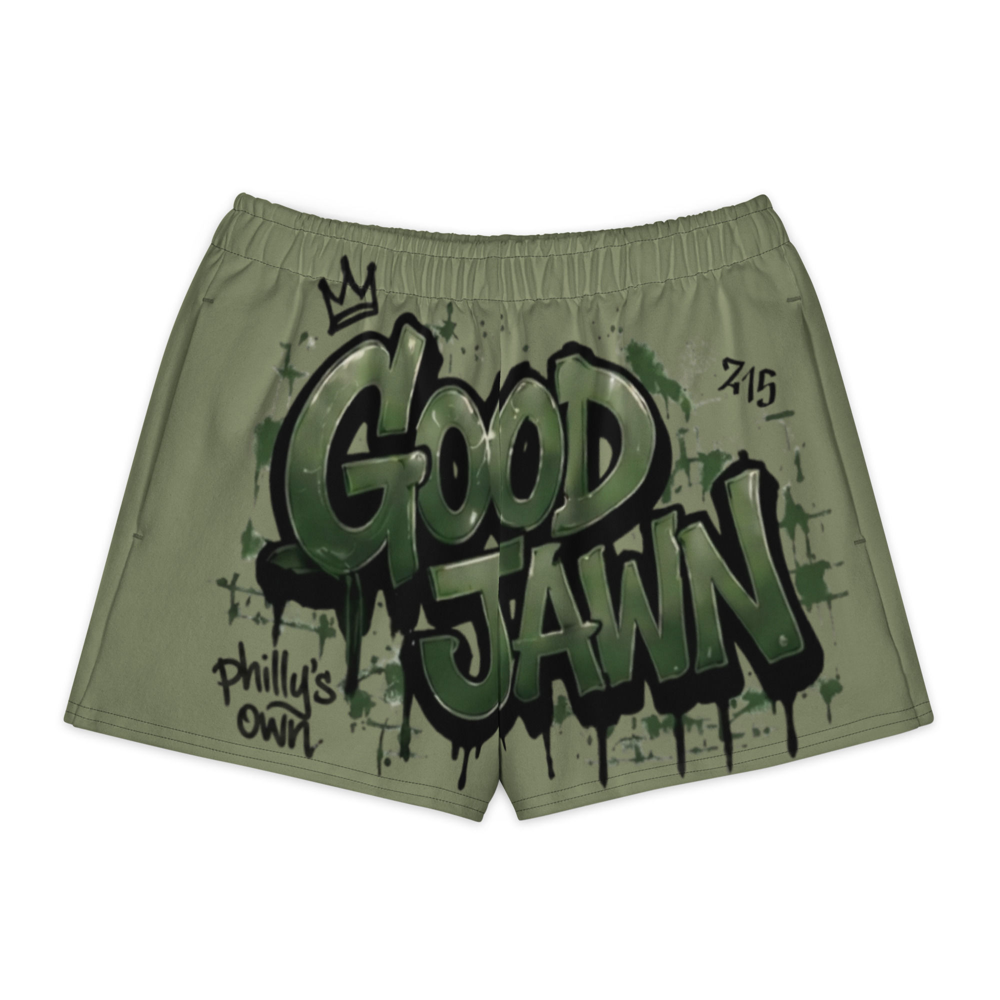 GJ Gritty Front Print Shorts