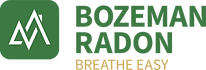 Bozeman Radon logo with Breathe Easy as the tagline.