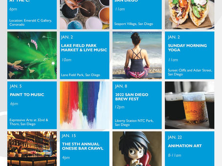 January Calendar of events San Diego!