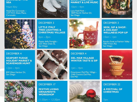 Dec Calendar of events San Diego!