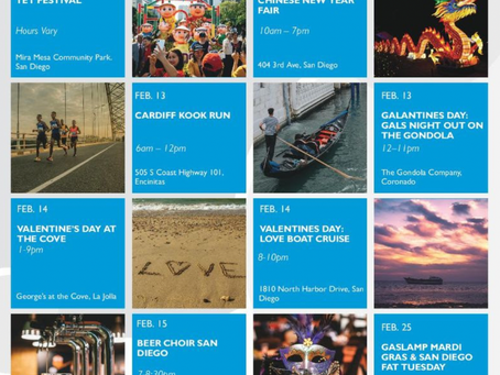 February , San Diego events calendar!