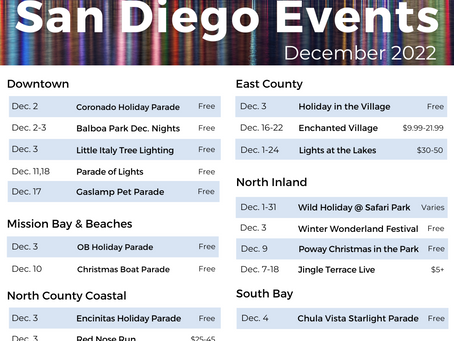 Dec Events in San Diego!