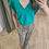Miniature : Tee Shirt col V vert