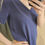 Miniature : Tee Shirt Bleu marine (colerette)