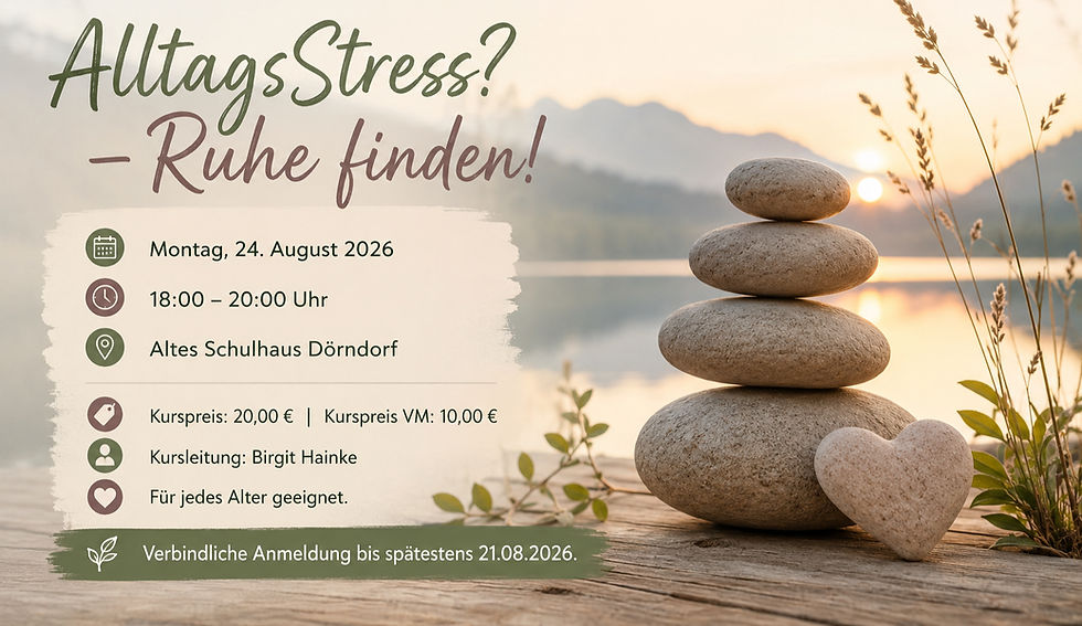 AlltagsStress? - Ruhe finden!