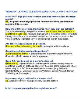 GROVER PETITION CIRCULATOR FAQ