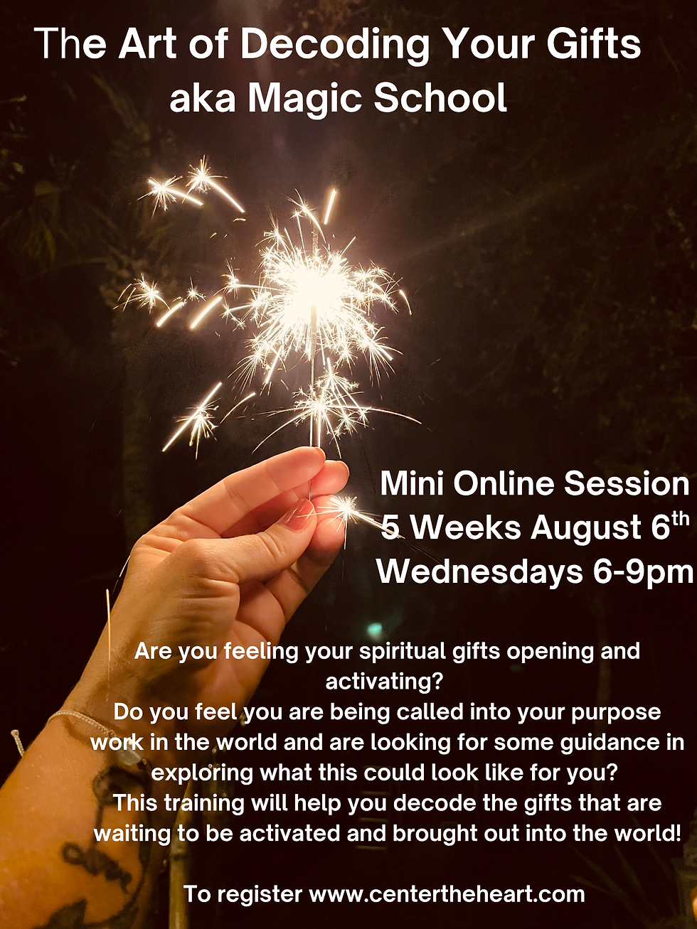 August The Art of Decoding your Gifts 