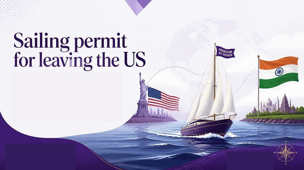 Do you need a Sailing permit on leaving the US?