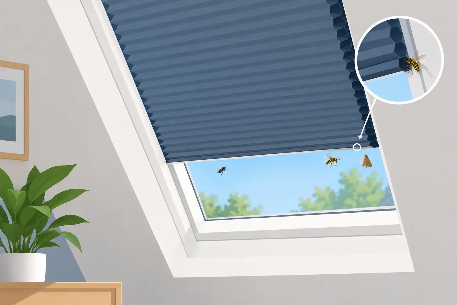 Problems With Insects Getting Inside Thermal Roof Blinds