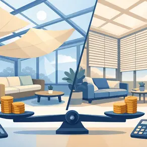 Conservatory Sail Blinds Cost vs Pleated Blinds