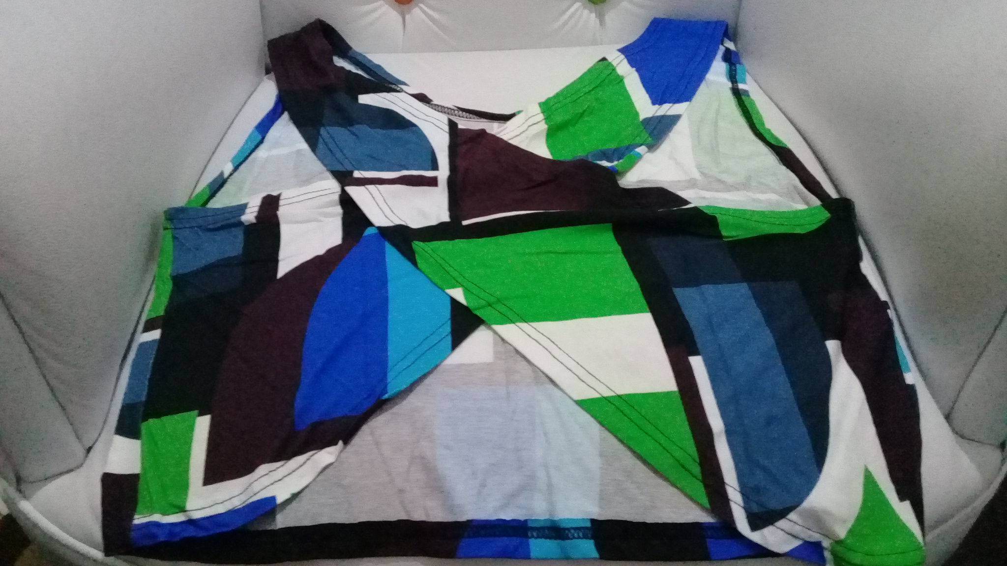 Blusa Transpasse Estampada