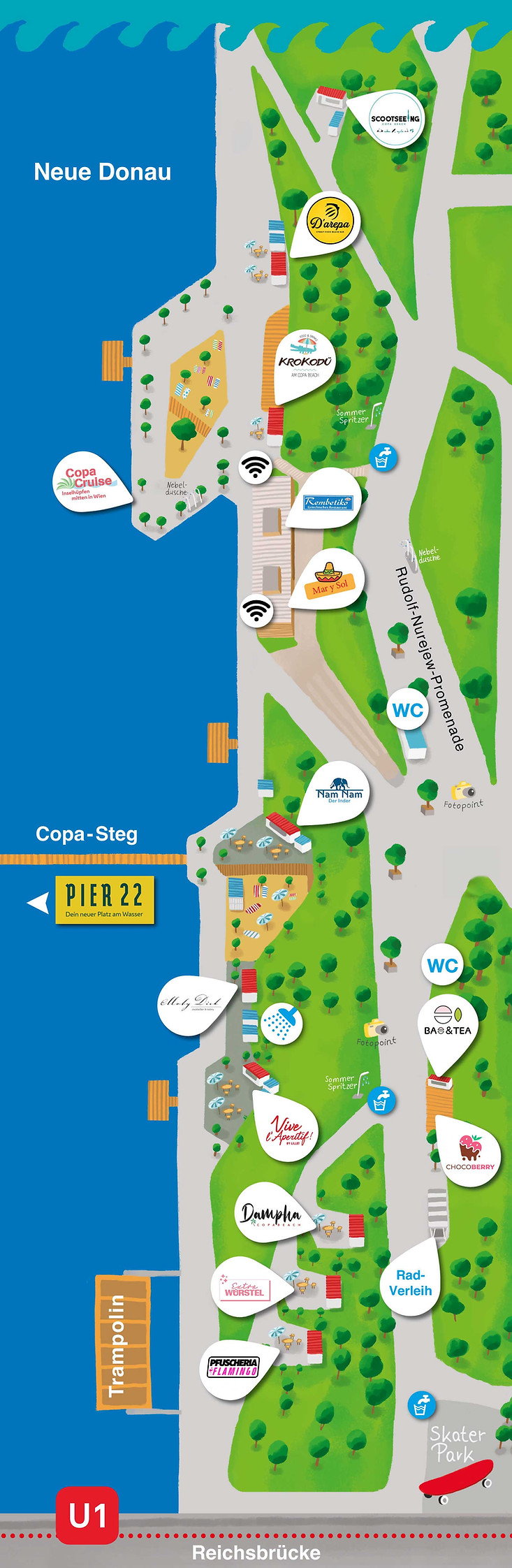 Übersichtsplan Copa Beach