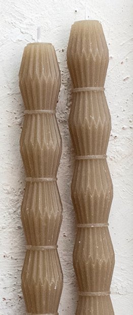 Thumbnail: Unscented Sculpted Taper Candles, 3 Styles