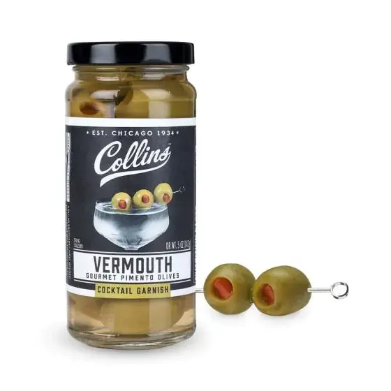 Pimento Cocktail Olives in Vermouth