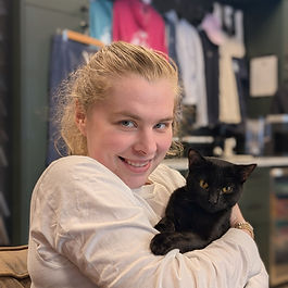Favorite thing about working here: Meeting new cats & seeing them get adopted & creating relationships with the cats

Fun Fact: I'm an aunt & a cat mom.