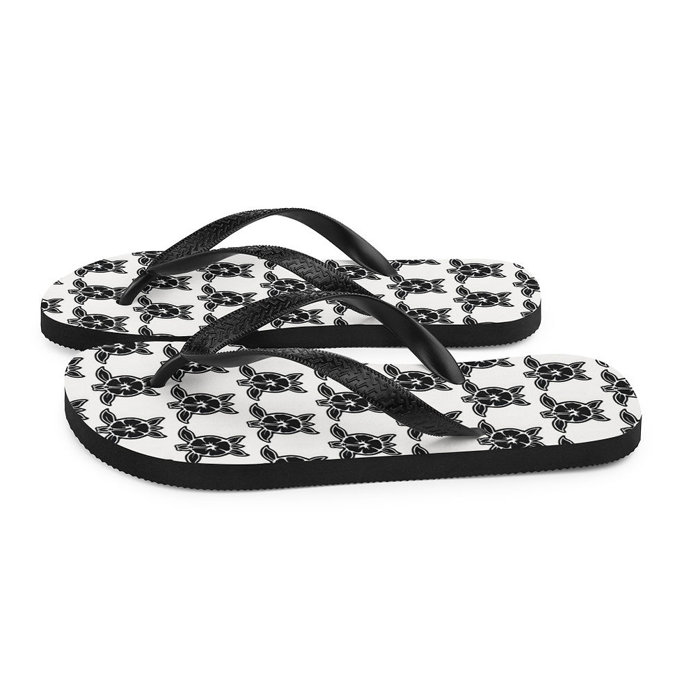 Thumbnail: Slippers Aloha series Honu Black