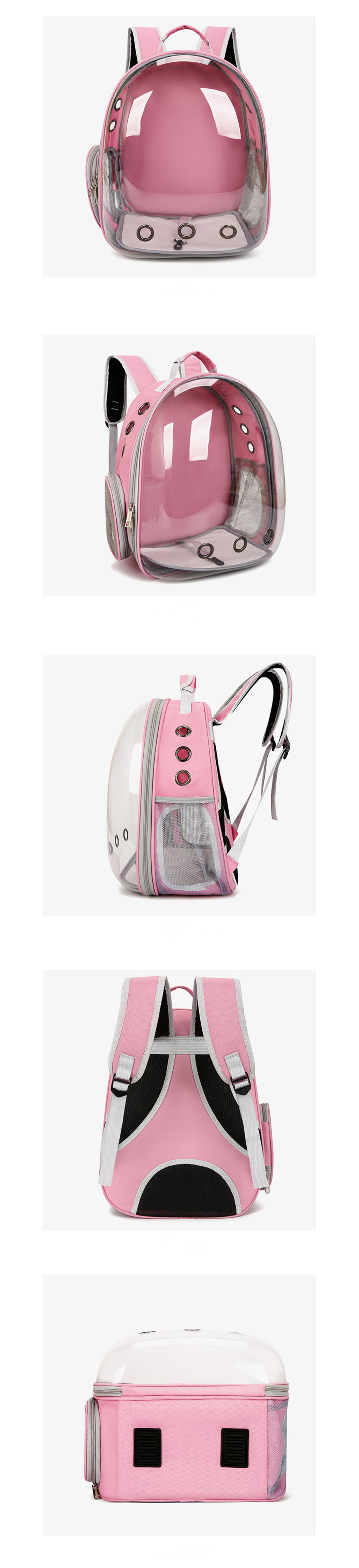 Thumbnail: Transparent Cat Backpack - Portable Pet Carrier Bag