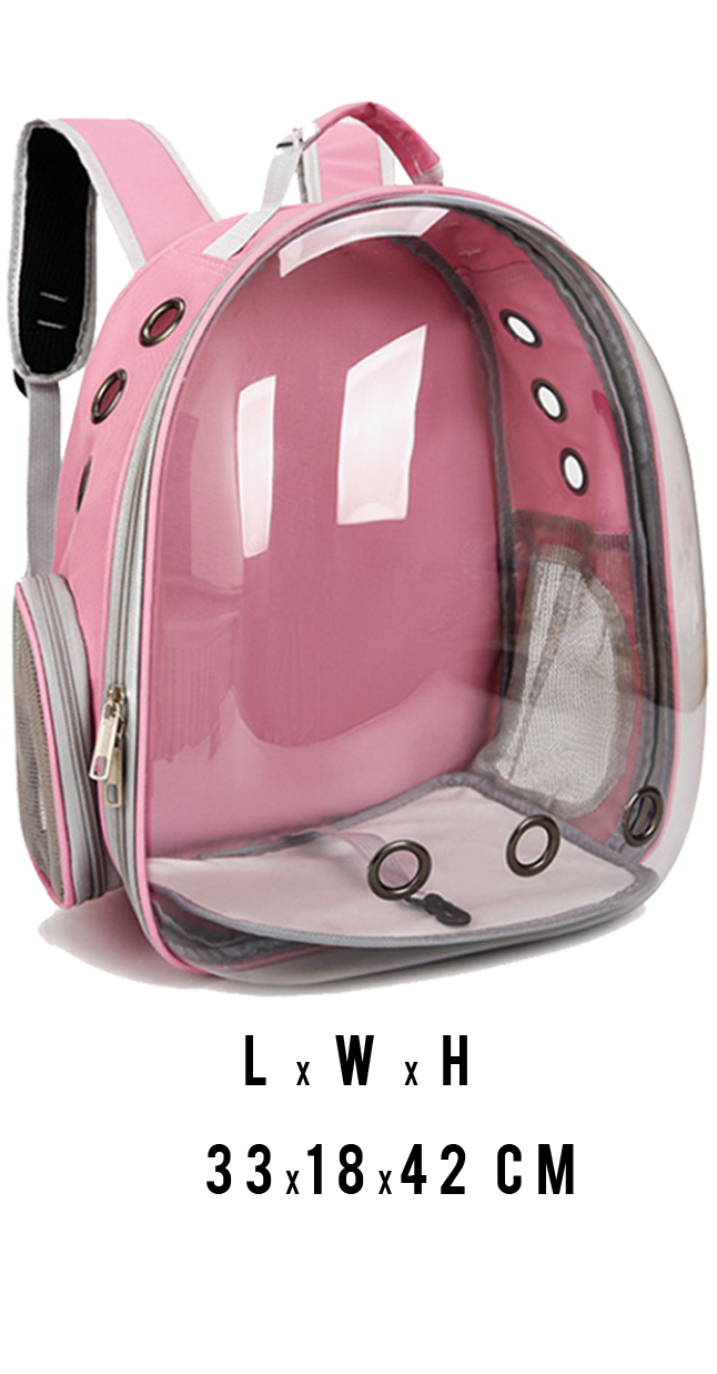 Transparent Cat Backpack - Portable Pet Carrier Bag