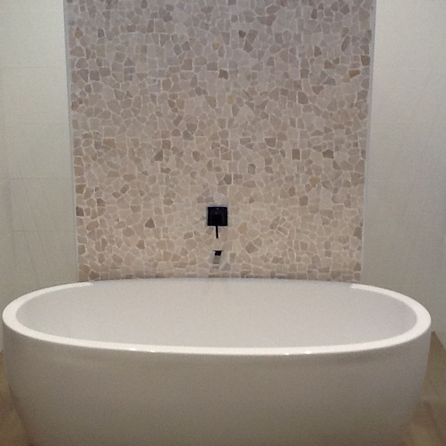 Tiling and vanity detail from an Adelaide Complete Bathrooms project
