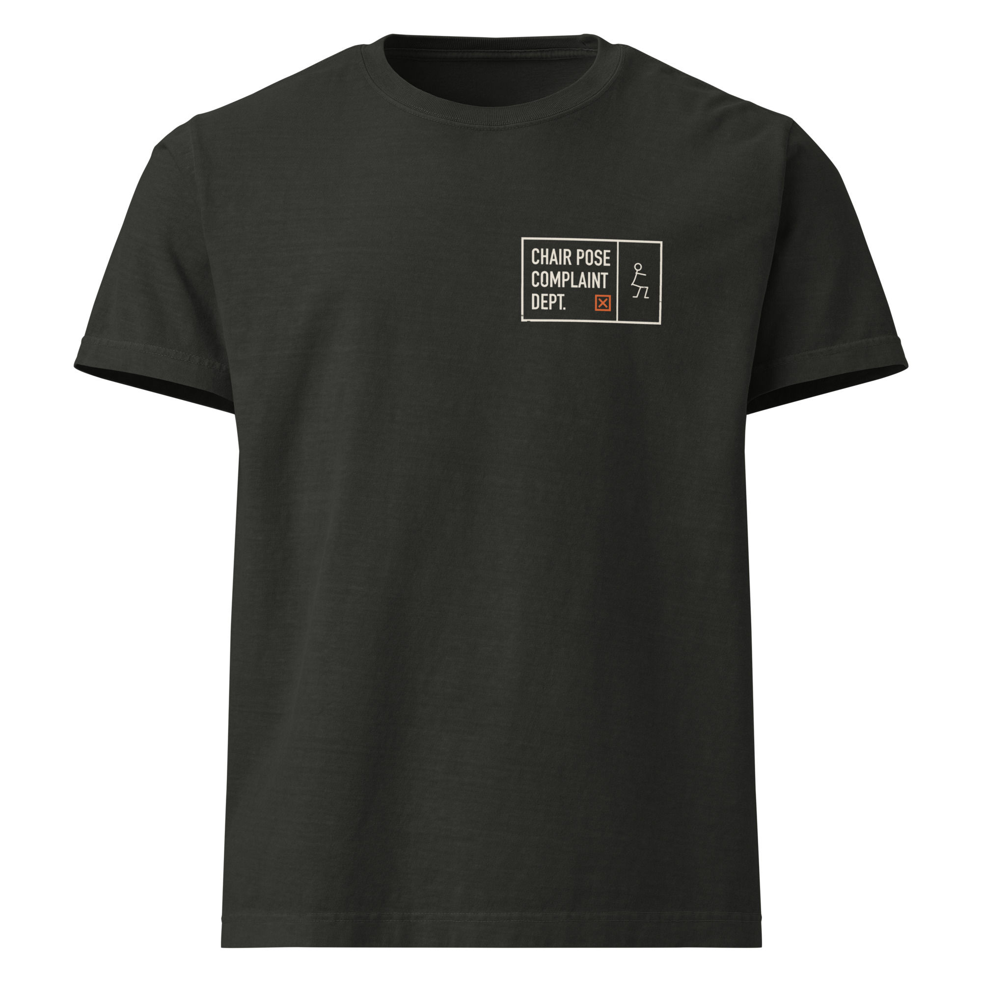 Chair Pose Complaint Dept. — Heavyweight Tee