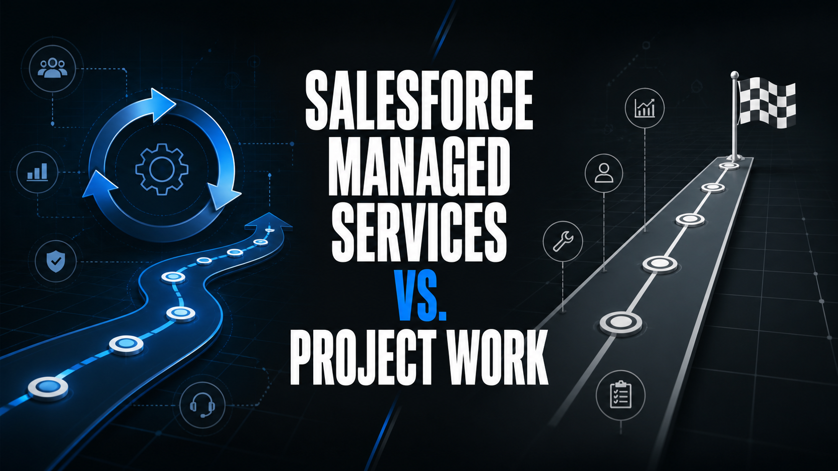 Salesforce managed services compared with project-based consulting