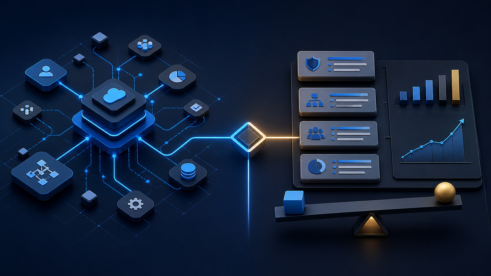 CRM architecture connected to a cost and value planning model for Salesforce consulting