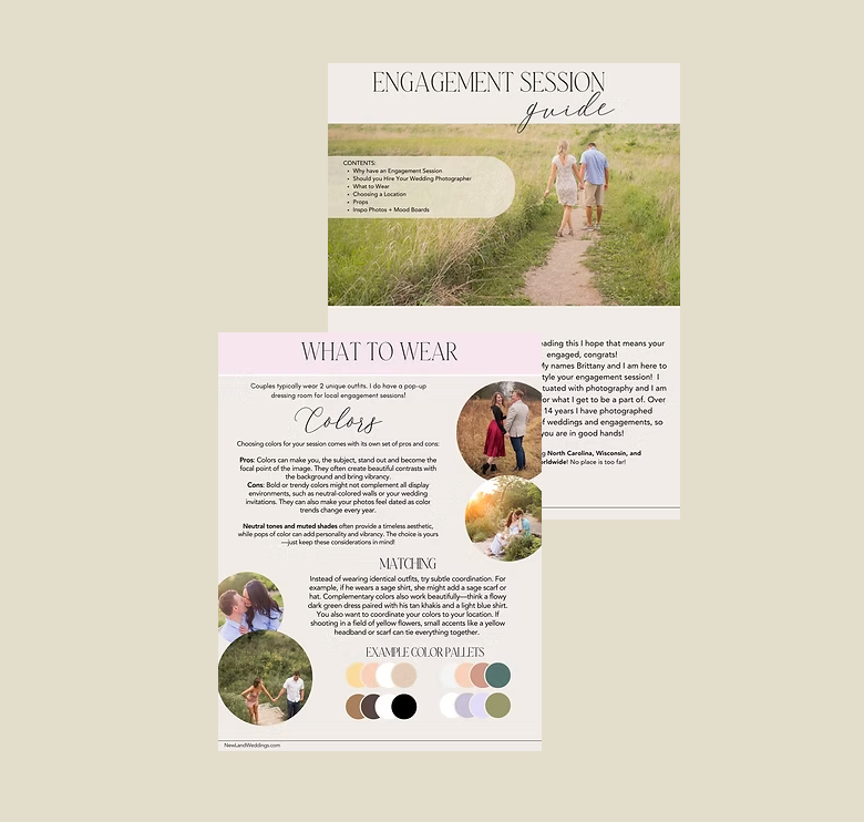 engagement session style guide