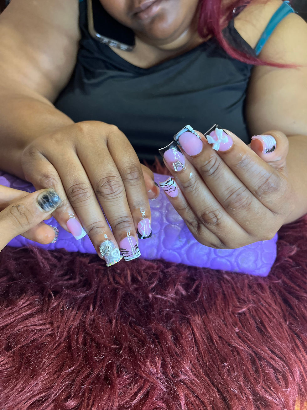 Thumbnail: Short full set - freestyle set desgins with charms 