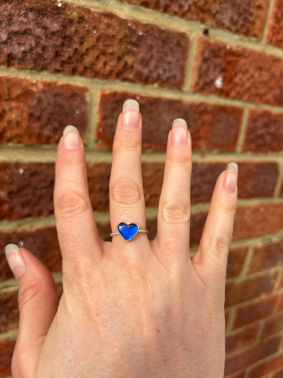 Thumbnail: Blue heart ring 