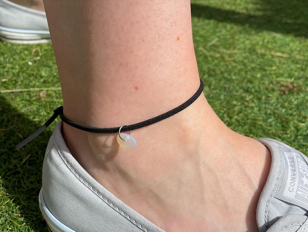 Thumbnail: Seaglass anklet /bracelet 