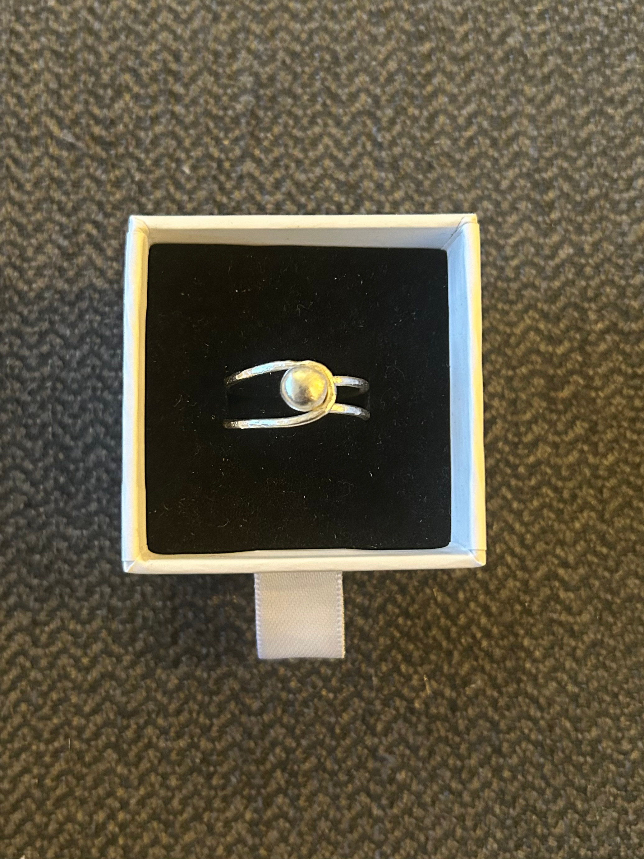 Recycled sterling silver ring 