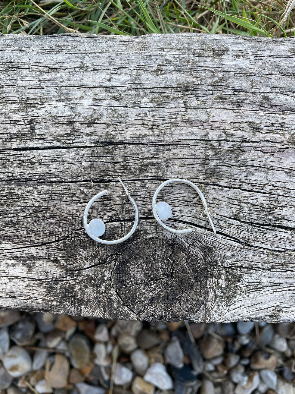 Thumbnail: Sea glass hoops 