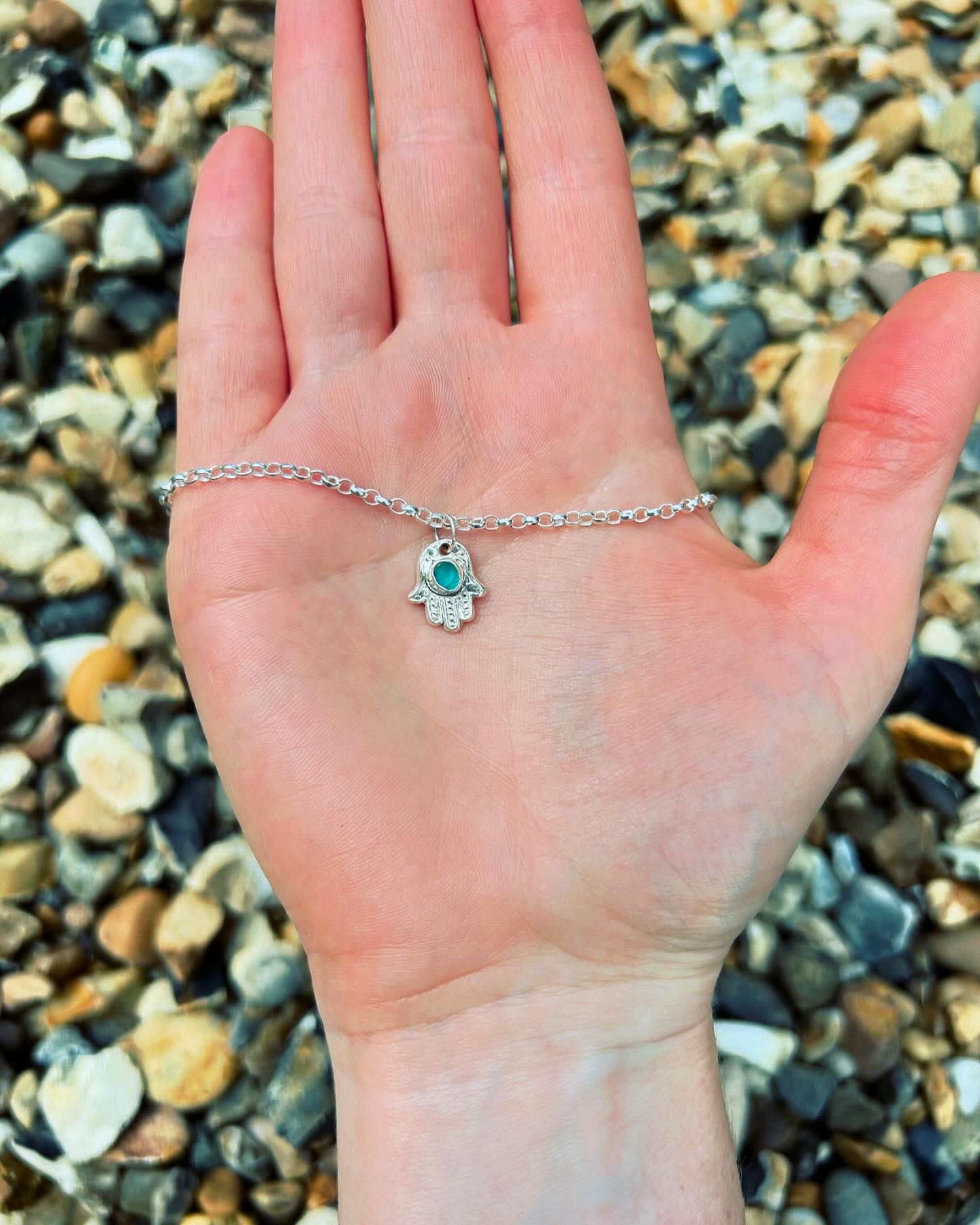 Hamsa hand necklace 