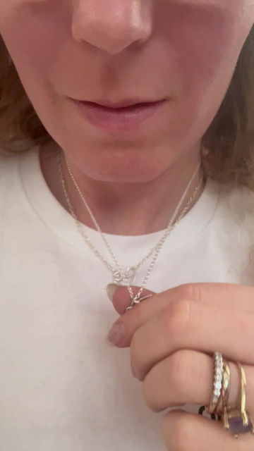 Thumbnail: Letter and heart necklace 