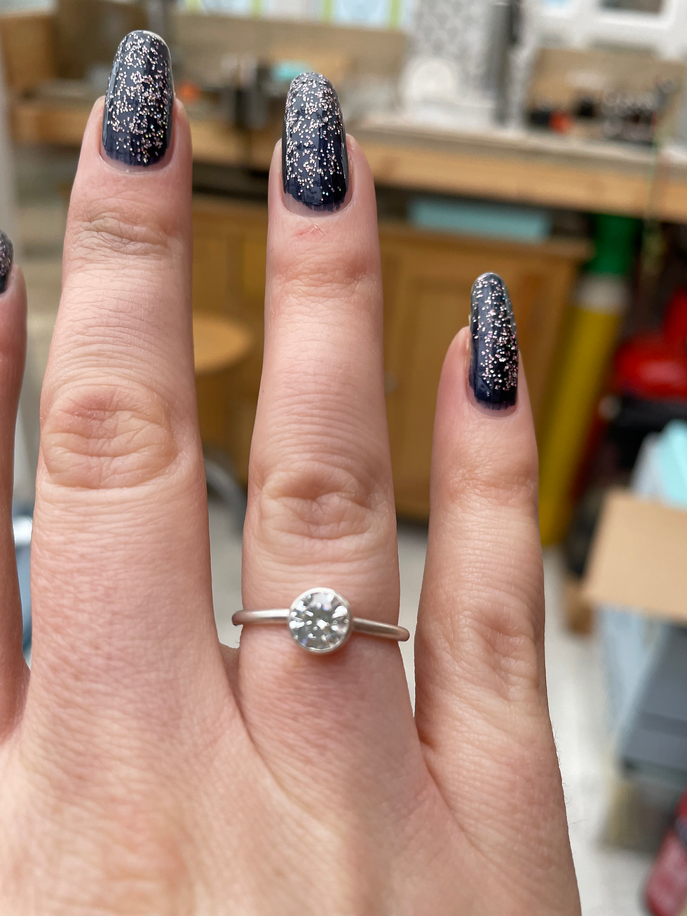 Thumbnail: Cubic zirconia ring. 