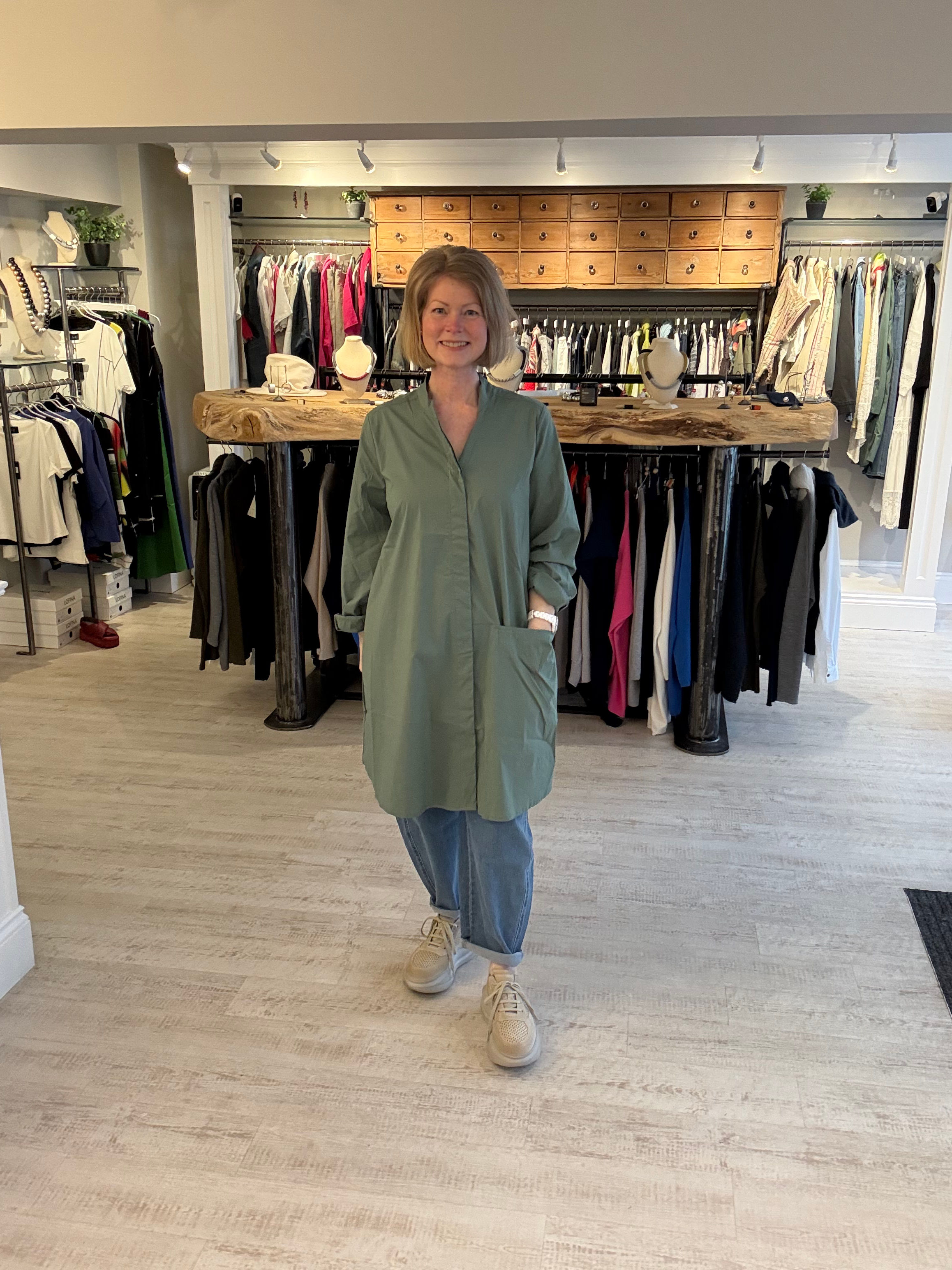 NOEN Single Pocket Long Shirt